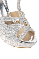 Thumbnail for your product : Miss Diva Catwalk T Bar Diamante Platform Sandal in Silver