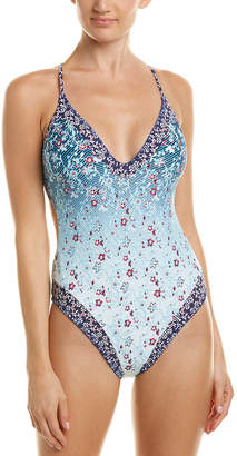 Lucky Brand Tile To Bloom One-Piece