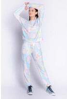 Thumbnail for your product : PJ Salvage Smiley-Day Trip Smiley Banded Pant, Sky Blue X-Large