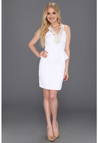 Thumbnail for your product : Laundry by Shelli Segal Jacquard Peplum Necklace Dress