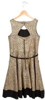 Thumbnail for your product : Zoe Girls' Metallic Belted Dress