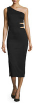 Thumbnail for your product : Alice + Olivia Margo One-Shoulder Midi Dress, Black
