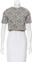 Thumbnail for your product : Torn By Ronny Kobo Patterned Crop Top