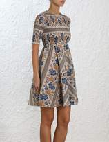 Thumbnail for your product : Zimmermann Castile Shirred Mini Dress