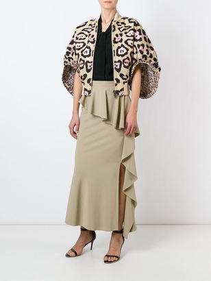 Givenchy long ruffled skirt - women - Silk/Spandex/Elastane/Acetate/Viscose - 38
