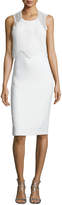 Thumbnail for your product : Badgley Mischka Sleeveless Popover Cocktail Dress, Ivory