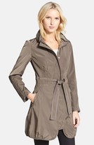 Thumbnail for your product : Dawn Levy 'Kyndra' Packable Tie Waist Hooded Coat