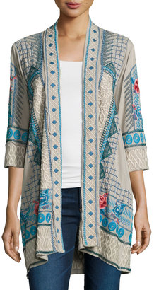 Johnny Was Tansy Duster Embroidered Cardigan