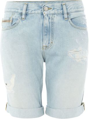 Calvin Klein Men's Vintage Splatter Slim Shorts