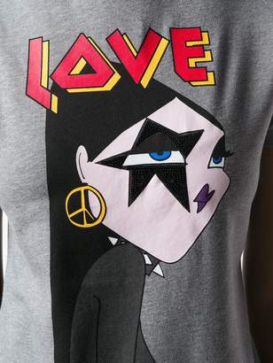 Love Moschino logo graphic print T-shirt
