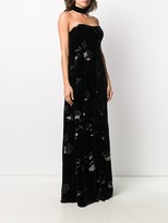 Thumbnail for your product : Giorgio Armani Pre-Owned 1990s Textured Floral Gown