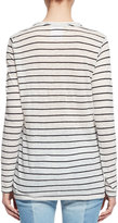 Thumbnail for your product : Etoile Isabel Marant Aaron Long-Sleeve Striped Tee, Ivory