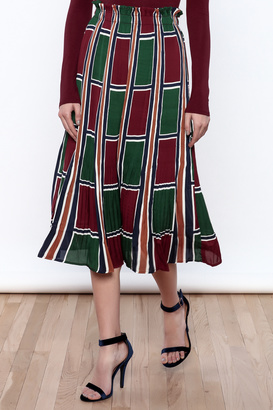 Lucy Paris Printed Midi Skirt