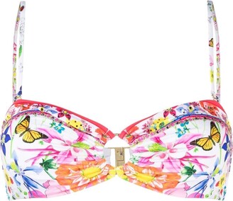 Camilla Floral-Print Bikini Top