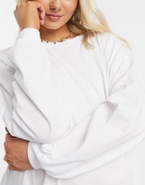 Thumbnail for your product : ASOS Maternity DESIGN Maternity oversized long sleeve t-shirt with cuff detail in white