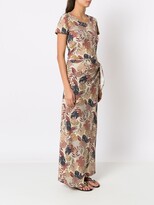 Thumbnail for your product : AMIR SLAMA Palm Leaf Print Maxi Dress