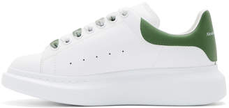 Alexander McQueen White and Green Degrade Oversized Sneakers