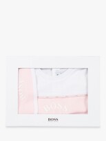 Thumbnail for your product : HUGO BOSS Baby Cotton Sleepsuit & Bib Set, White