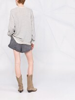 Thumbnail for your product : R 13 Distressed Oversized Sweatshirt