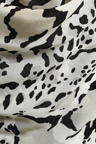 Thumbnail for your product : Roberto Cavalli Embellished Cutout Leopard-print Silk Crepe De Chine Mini Dress