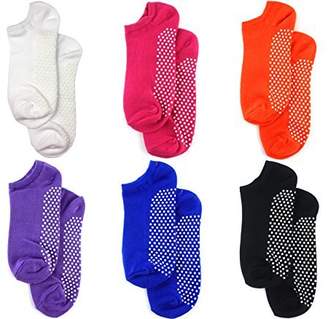Lucky Brand Non Slip Skid Socks with Grips, For Hospital, Yoga, Pilates