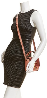 Chloé C Mini Leather & Suede Shoulder Bag