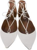 Thumbnail for your product : Aquazzura Christy Embossed Flats