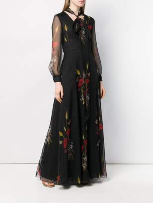 Valentino floral print maxi dress