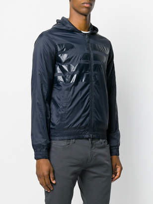 Armani Jeans zipped hooded jacket