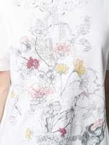 Thumbnail for your product : Alexander McQueen printed skull and flowers T-shirt