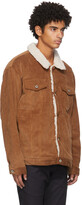 Thumbnail for your product : Naked & Famous Denim SSENSE Exclusive Brown Sherpa Oversized Jacket