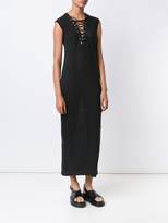 Thumbnail for your product : IRO lace up v neck fitted 'Daisy' dress