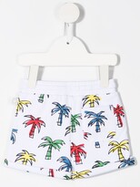 Thumbnail for your product : Stella McCartney Kids Palm Tree-Print Drawstring Shorts