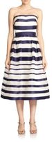 Thumbnail for your product : Kay Unger Striped Strapless Ball Gown