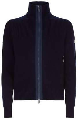 Moncler Knitted Zip-Up Cardigan