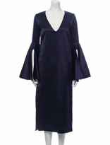 Thumbnail for your product : Ellery Silk Midi Length Dress Blue