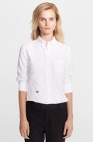 Thumbnail for your product : Band Of Outsiders Crop Sleeve Oxford Shirt