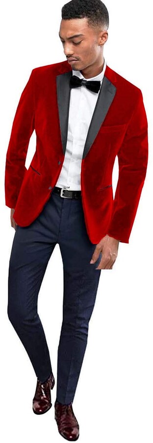 velvet red jacket
