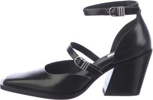 Rag & Bone Leather D'Orsay Pumps Black Square-Toes Mary Jane Strap Includes Box Unfortunately due to restrictions this item may not be eligible for shipping in all areas.