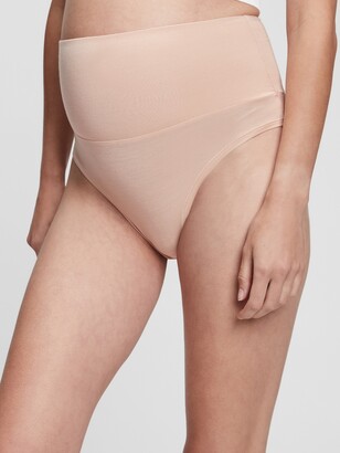 Grow with Me™ Maternity & Postpartum Thong | Beige