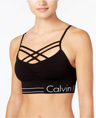 Calvin Klein Performance Strappy-Front Low-Support Sports Bra