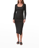 Thumbnail for your product : Michael Stars Natalie Square-Neck Midi Dress