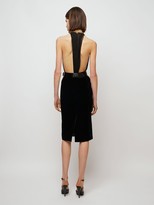 Thumbnail for your product : Saint Laurent Sheer Silk Muslin & Tulle Bodysuit