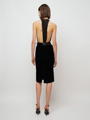 Saint Laurent Sheer Silk Muslin & Tulle Bodysuit