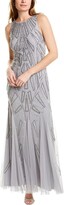 Thumbnail for your product : Adrianna Papell Women's Halter Art Deco Beaded Blouson Dress