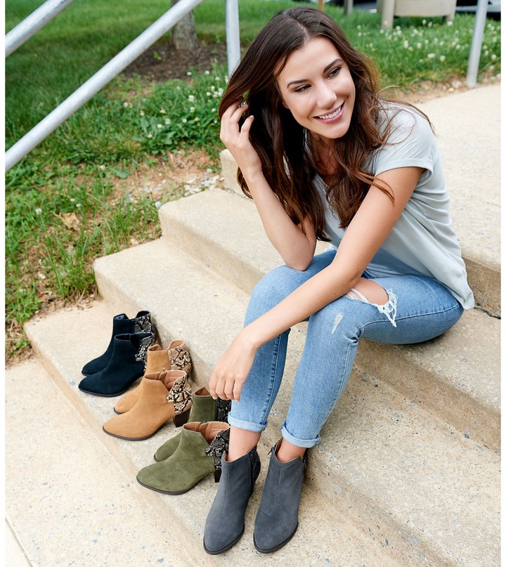 Vionic suede snake print boots Clearance