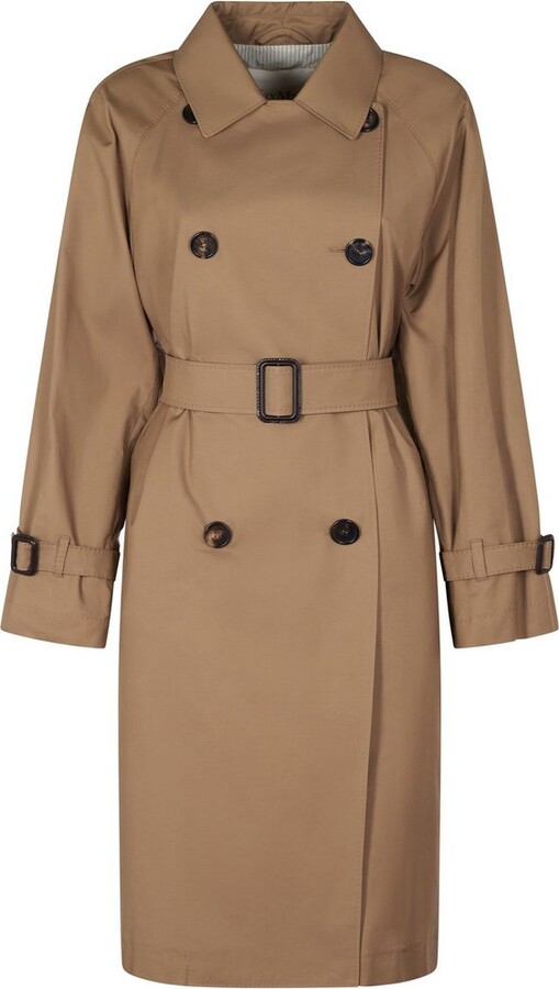 Max Mara The Cube Ctrench Double-Breasted Belted Coat