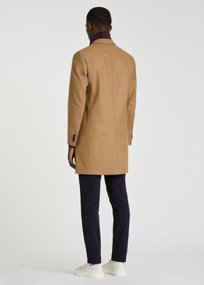 Paul Smith Men's Camel Wool And Cashmere-Blend Epsom Coat