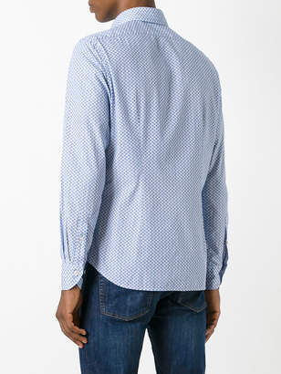 Xacus geometric print button-up shirt