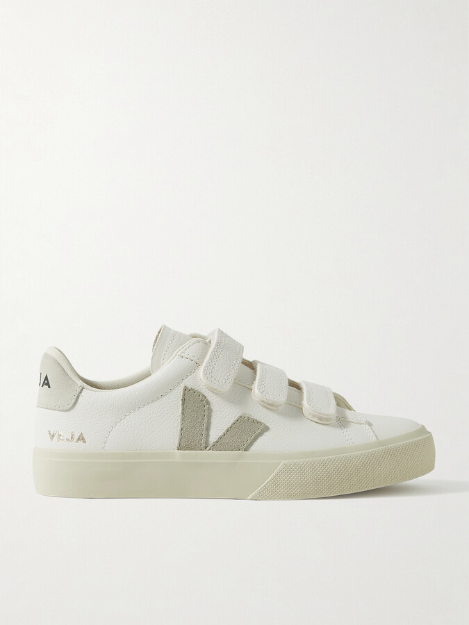 Veja Recife Suede-trimmed Leather Sneakers - White - ShopStyle